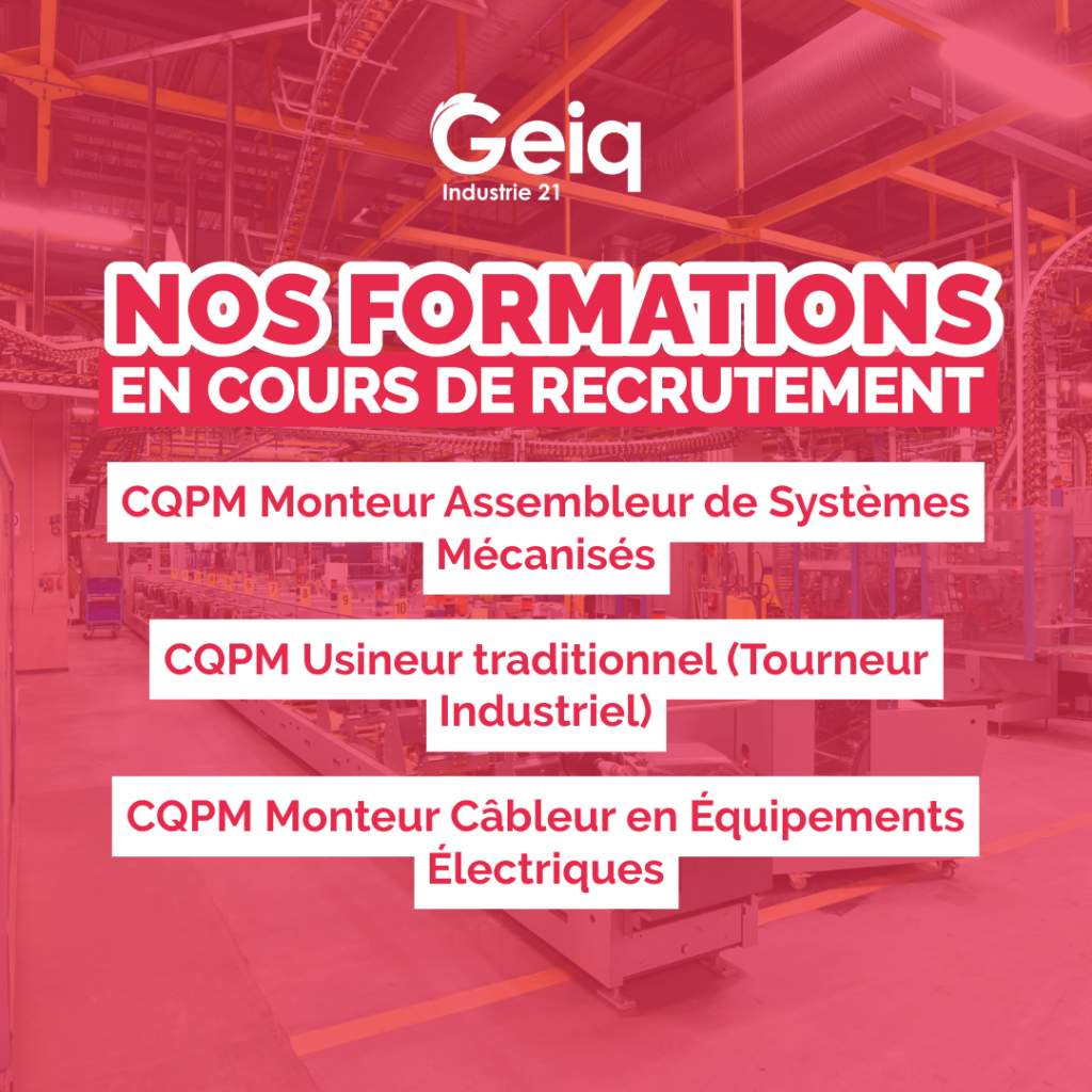 Nos formations en cours de recrutement